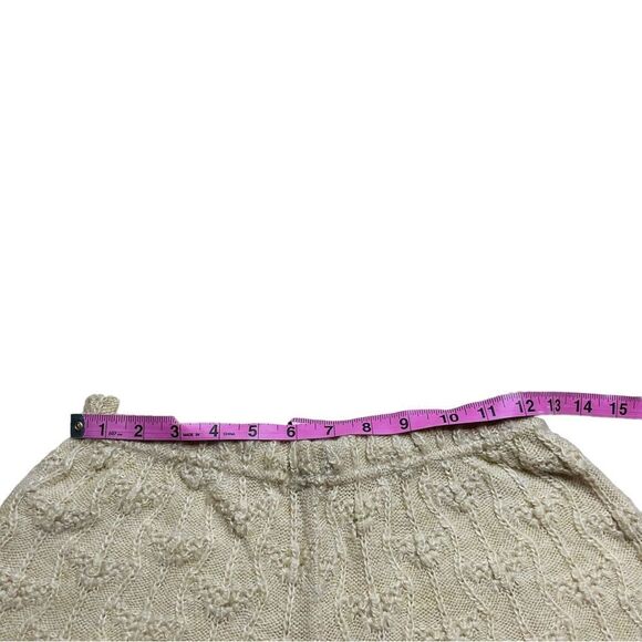 Urban Outfitters Sparkle & Fade Cream Metallic Sweater High Waist Shorts - Large - Picture 8 of 12